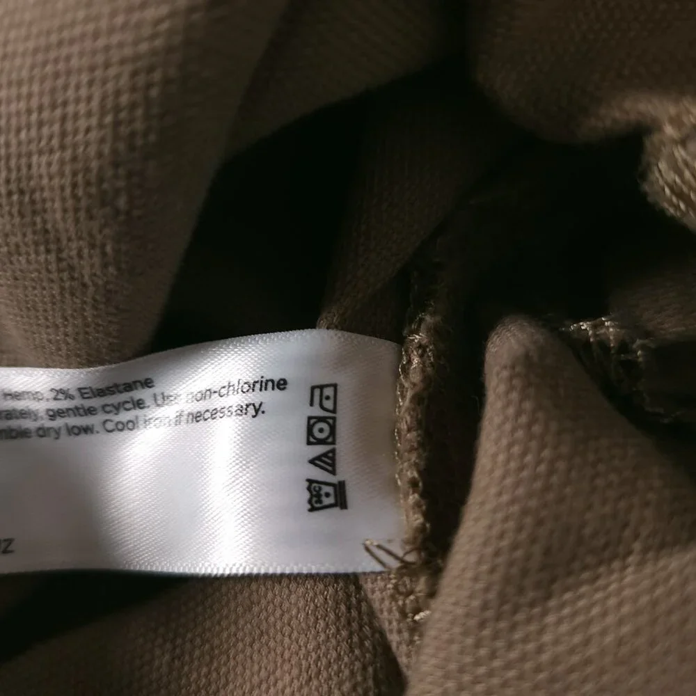 Eileen Fisher Womens Organic Cotton Hemp Overalls XL Utility Minimalist - Picture 15 of 16